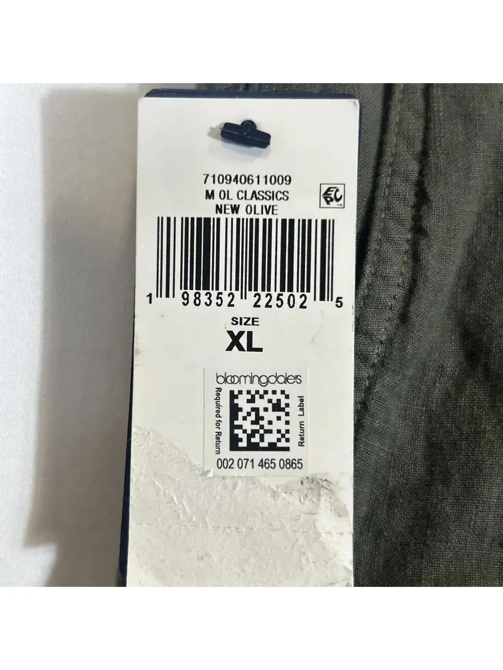 $198 Polo Ralph Lauren Men's Original Label Prepster Pants, New Olive, XL